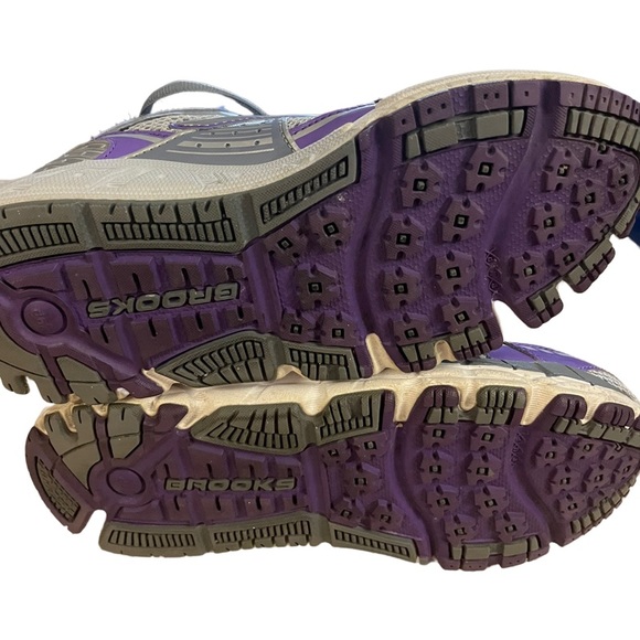 Brooks Addiction 11 DNA Silver Purple Running Shoes Women's 8.5 - Picture 2 of 10